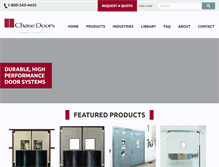 Tablet Screenshot of chasedoors.com